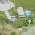 thumbnail image 2 of Outsunn Ensemble de 2 Chaises de Pêche, Chaises de Camping pour l'Extérieur, Gris Pâle, 2 of 10