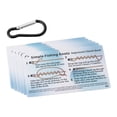 thumbnail image 4 of Quzzie 6 Pieces Fly Fishing Knot Cards Tying Guide Cards with Mini Carabiner Easiest PVC Angling Instructions Reference Card Set Suitable for Beginners, 4 of 8