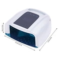 thumbnail image 2 of Professional Rechargeable 96W UV LED Portable Cordless UV Light for Nail Lamp Machine with Removable Stainless Steel Bottom, 4 Timer Setting and Smart Sensor Nail Dryer (Silver), 2 of 9