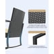thumbnail image 3 of Juego de 3 muebles de porche, mecedora de patio, conjunto de bistró, sillas de ratán para exterior, conjunto de conversación con mesa de centro para porche, jardín, balcón, patio trasero y piscina, 3 of 9