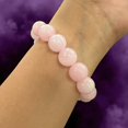 thumbnail image 3 of Rose Quartz Bracelet 12 mm with Adjustable Strings, 3 of 4