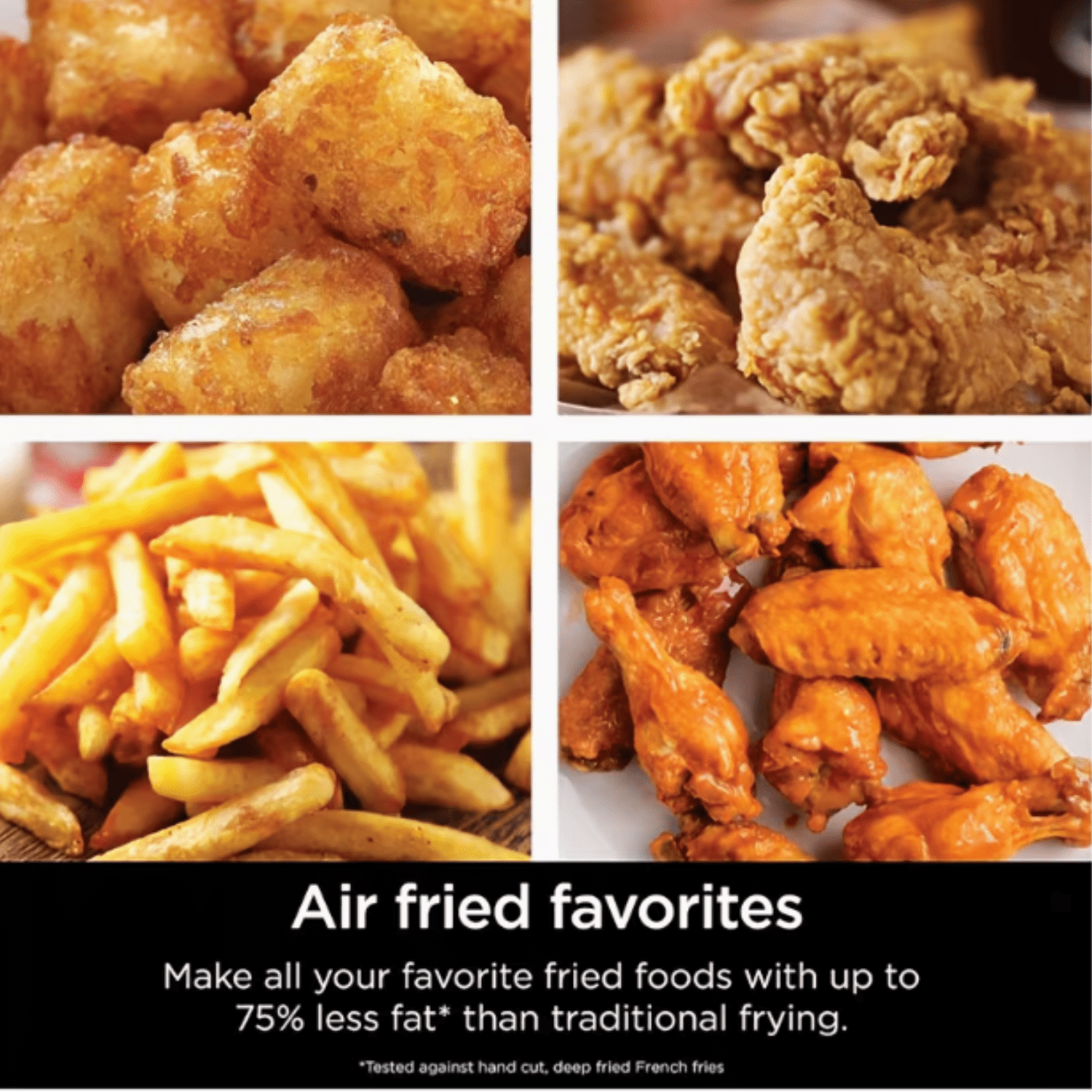 6 in 1 Air Fryer 10 Qt Capacity, Compact Countertop, 400F Air Crisp