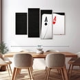 thumbnail image 6 of Elephant Stock Ace Playing Cards Wall Art - Horizontal Multi Panel Canvas - Living Room Wall Decor - Hobbies And Lifestyle Multi Panel - Black And White Decor - 75" x 48", 6 of 7