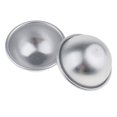 thumbnail image 2 of 2x de Baño de Bricolaje Maker Molde de Aluminio Manualidades de Bricolaje - Plata, 45x20 mm Sunnimix Molde de la bomba del baño, 2 of 8