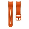 thumbnail image 5 of Compatible with Samsung Watch 7 6 5 4 Bands/Galaxy Watch 7 6 5 4 Band/Samsung Galaxy Watch 7 6 5 4 Bands 40mm 44mm, 20mm Soft Silicone Sport Band Replacement for Galaxy FE Band Women Men, Orange, 5 of 6