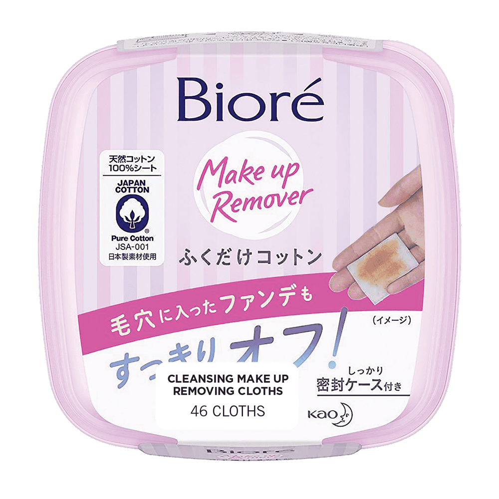 Biore Cleansing Make Up Removing Wipes, 46ct