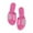 Hot Pink, variant on Utoimkio Platform Sandals for Women Summer Flat Shoes Casual Slip On Women's Sandals Clip Toe Slippers