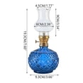 thumbnail image 3 of Vintage Kerosene Lamp Clear Glass Oil Lantern for Home Decor Wedding Centerpiece, 3 of 9