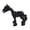 Black, variant on KGJQ 3D Printed Horse Skeleton Figurines, Articulated Horse Ornaments, Movable Joints Horse Fidgety Toy for Home Office Desk Shelf Decor