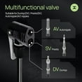 thumbnail image 5 of Bike Pump, Advanced Bike Tire Inflator, Bicycle Hand Air Pump with Dual Presta and Schrader Valves, Handheld Bike Pump, Suitable for Road and Mountain Bikes, Baby Stroller, Balls, 5 of 6