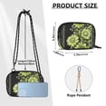 thumbnail image 4 of FORMRS Mini Crossbody Bag for Women Adjustable Shoulder Rope Travel Casual Phone Purse, Green Flowers, 4 of 7