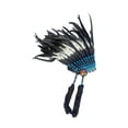 thumbnail image 2 of Tocado de plumas para hombres y mujeres, Halloween, adultos, espectáculo de danza, tocado ., 2 of 9