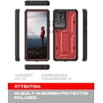 thumbnail image 2 of ArmadilloTek Vanguard Compatible with Samsung Galaxy S21 Ultra Case, Military Grade Full-Body Rugged with Built-in Kickstand [Screenless Version] - Red, 2 of 4