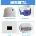 thumbnail image 3 of Bowoshen 215 sq ft Mini Dehumidifier in White - Auto Shut Off, Low Energy Consumption, 3 of 9
