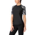 thumbnail image 3 of Women's Floral Print Sleeve Rushguard UPF 50+ Tankini Swim Shirt, 3 of 6