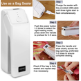 thumbnail image 3 of IlluminLabs Mini Bag Sealer, Rechargeable Plastic Chip Bag Sealer with Cutter, 4-in-1 Portable Handheld Heat Sealer Bag Closer for Plastic Bags, 3 of 9