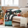 thumbnail image 6 of Cozy Comfort Throws - Modern Christmas Penguin Throw Blanket, 50" x 60", 6 of 6