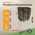 thumbnail image 3 of Open Box Muddy Steel 7 Foot Tall Quad Pod Blind Kit Roof Enclosure, 3 of 8