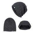 thumbnail image 3 of Sombreros para hombre, gorros de lana de punto, gorros de invierno de terciopelo, gorros cálidos con estrella de cinco puntas, gorros para exteriores, gorros de poliéster para hombre., 3 of 3