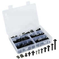223pcs Black Universal Aluminum Motorcycle Fairing Bolts Bodywork Screws
