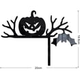 thumbnail image 3 of Decoraciones para puertas de Halloween, 1 pieza de madera con forma de calabaza, fantasma, bruja, letrero para esquinas de puertas de Halloween, adorno para el hogar, la oficina, festival, decoración, 3 of 7