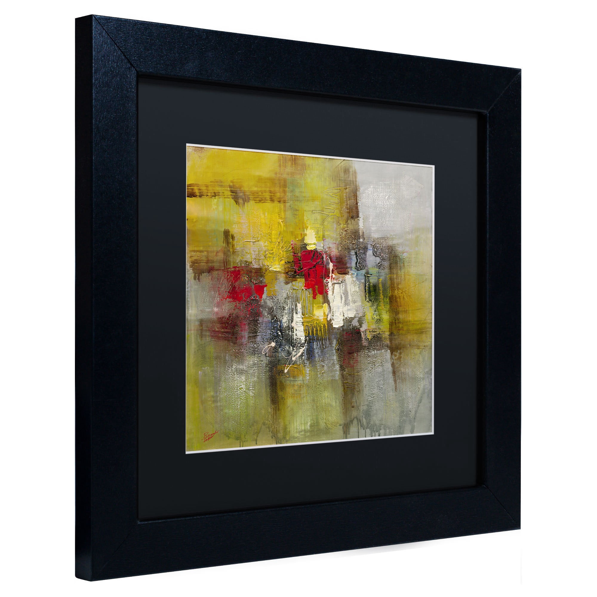 Trademark Fine Art "Cherish" Canvas Art by Ricardo Tapia, Black Matte, Black Frame
