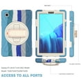 thumbnail image 6 of Galaxy Tab A7 Lite 8.7 inch Tablet 2021 Case, TOPSHE Tab A7 Lite Case Rugged Case for Kids| Heavy Duty Hybrid Shockproof Protective Case with Kickstand for Samsung SM-T220/T225, Blue, 6 of 8