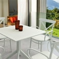 thumbnail image 2 of Pemberly Row Contemporary XL Patio Dining Set with 4 Chairs White, 2 of 5