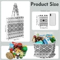 thumbnail image 2 of Boho Chic Canvas Tote Bag – Vintage Floral Tribal Pattern Reusable Grocery Bag, Abstract Geometric Earthy Aesthetic Shopping Bag for Women, Hippie & Artistic Lifestyle, 2 of 7