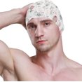 thumbnail image 3 of FYBTO Swimming Cap Watercolor Rabbit Unisex Adult FYBTO Polyester, 3 of 4