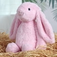 thumbnail image 3 of Bunny Stuffed Animal, 16.93in Cute Rabbit Plush, Home Decor Gift Soft Bunny Plush Long Ear Stuffed Animal (Pink), 3 of 6