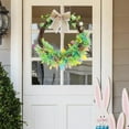 thumbnail image 1 of Dvkptbk Easter Wreath Decorated with Colorful Eggs Bunnies and Ribbons A Spring Party Decoration and Door Hanging Suitable for Easter Decorations easter decorations, 1 of 6