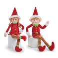 thumbnail image 1 of Oulaiz Posable Muñeco Elfo De Felpa Elfos Conjunto De Elfo Niño Y Elfo Niña con Brazos Y Piernas Flexibles Divertida Decoración Navideña, 1 of 4