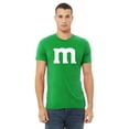 thumbnail image 2 of M Letter Funny Halloween Team Costume Men's T-shirt, M, Green, 2 of 5