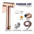 thumbnail image 3 of Rose Gold Hand Held Bidet Sprayer Stainless Steel Douche Kit, 3 of 5