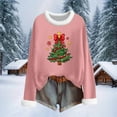 thumbnail image 6 of Goodtrade8 Womens Christmas Shirts Pullover Holiday Graphic Winter Long Sleeve Crew Neck Tops for Women Fashion, 6 of 6
