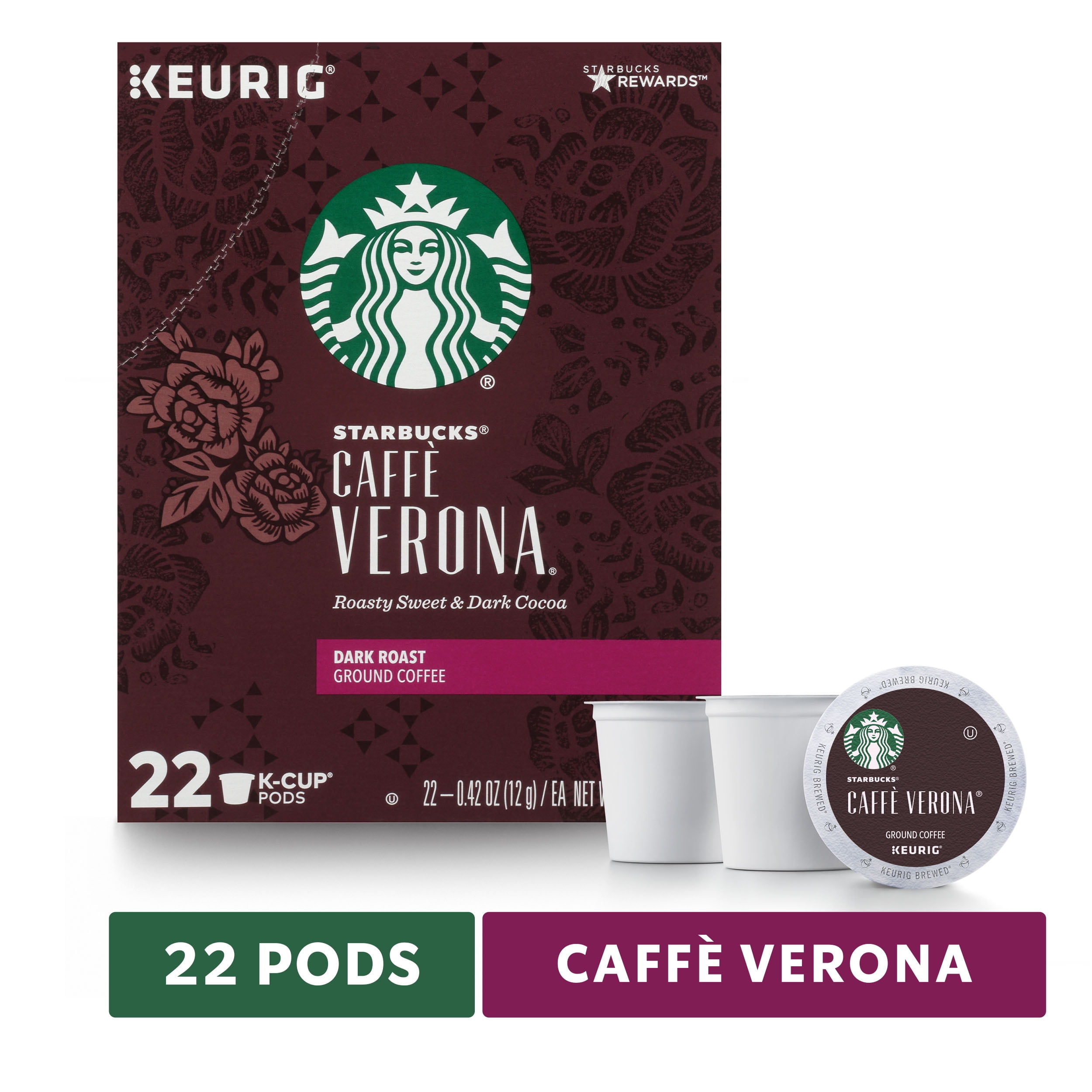Starbucks Dark Roast KCup Coffee Pods — Caffè Verona for Keurig