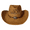 Coffee, variant on Straw Cowboy Hats for Women Men Wide Rolled Brim Western Straw Hat Sun Hat