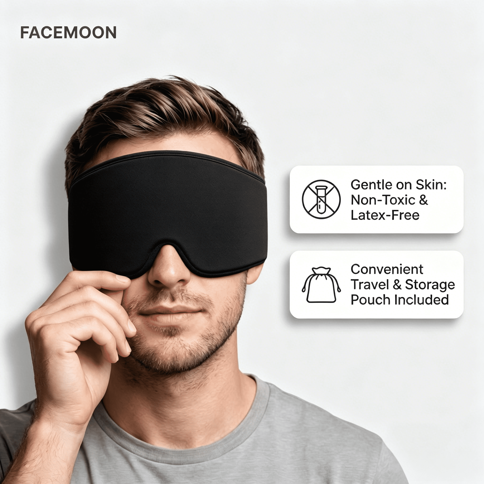 Cooling Gel Eye Mask Sleep: Cold Compress for Puffy Eyes & Migraine Relief - Reusable Gel Sleeping Mask for Dark Circles & After Surgery, Flexible Ice Pack for Eyes, Face, Headache(Pink)