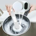 thumbnail image 6 of Dish Brush with Wall-Mounted Holder, Dish Scrubber with Handle and 3 Replacement Heads, Kitchen Dish Scrub Brush Dish Wand for Pot Pan Sink Cleaning, 6 of 8