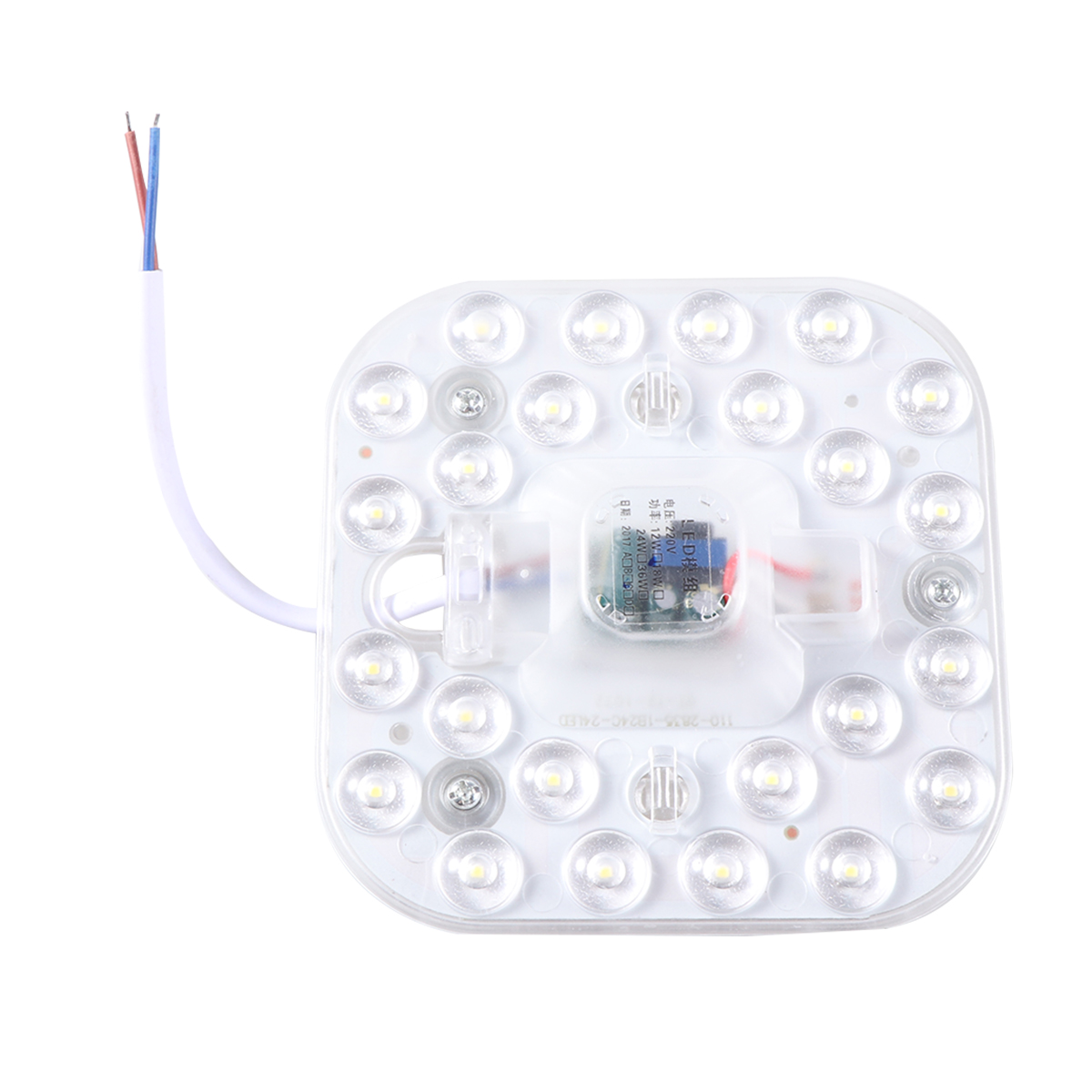AC220V 12W 960LM 2835 SMD 6000K 24 LED Lampe de Plafond (Blanc)