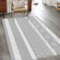 thumbnail image 2 of Area Rugs 2.7'x5', Farm Fruits Carpet for Living Room Bedroom Dining Room, Watermelon Lemons Peach Strawberry Grey Striped Throw Kitchen Rugs Non Slip Washable Rectangle Indoor Outdoor Rugs, 2 of 8