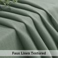 thumbnail image 4 of OVZME Bethany Light Filtering Curtains 63 Inch Length 2 Panels, Soft Airy Window Treatment Faux Linen Textured Farmhouse Curtains and Drapes Cortinas Para Habitacion, 40Wx63L Inch Sage Green, 4 of 5