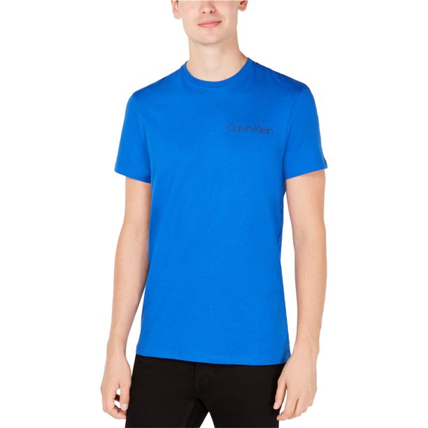 Camiseta básica Calvin Klein Hombre Algodón Azul Extragrande