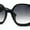 Black - Smoke, variant on Womens Oversized Mod Butterfly Designer Fashion Plastic Sunglasses Black - Smoke