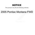 thumbnail image 2 of Positive Plus Front Rear Semi-Metallic Brake Pads Kit for Car 2005 Pontiac Montana FWD KPF-100329, 2 of 8