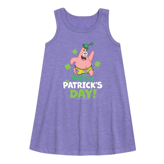 SpongeBob SquarePants - Happy St. Patricks Day - Girls Aline Dress