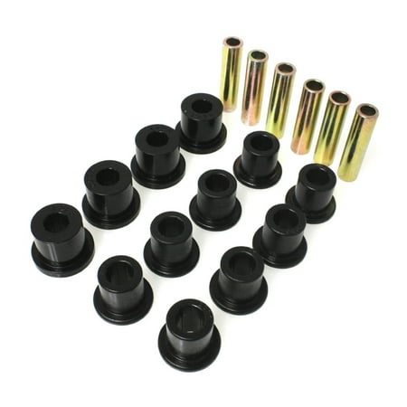 - Energy Suspension 87-96 Jeep Wrangler Black Front/Rear Spring and Shackle Bushing