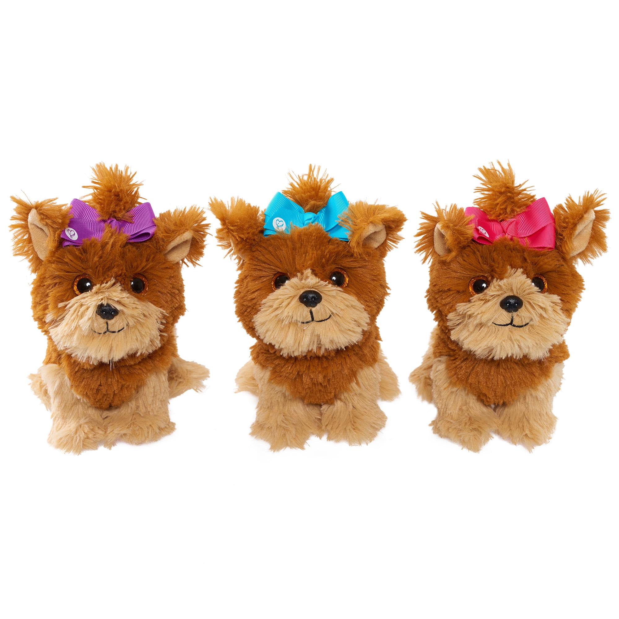 bow bow plush dog