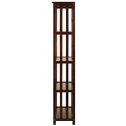 Casual Home Mission Style 5-Shelf Bookcase, Walnut